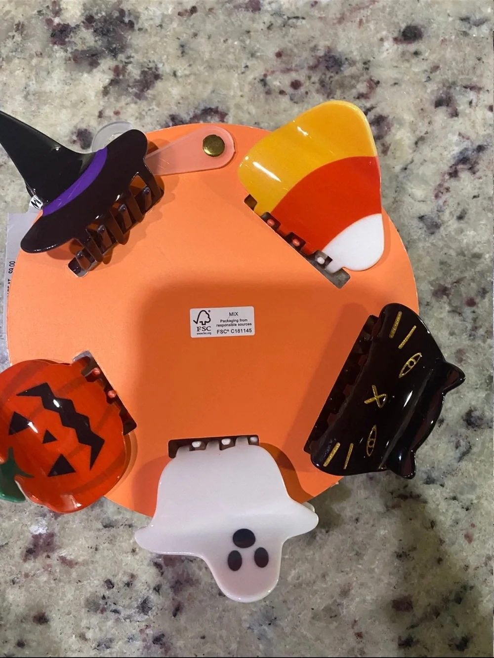 Piper K Halloween hair Clips HTF brand new ghost pumpkin